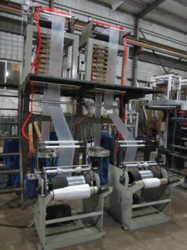 Single-screw Double-die Head HDPE/LDPE Film Blown Extrusion Machine
