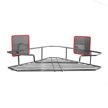 FUAO Wall mounted magic sticker metal corner basket