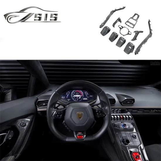 Replacement Center Console Panel in Dry Forged Carbon Fiber for Lambo Huracán LP580 LP610 (2017-2019)
