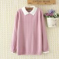 Women's Knitted Sweater Casual Pullover Sweatshirt