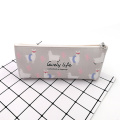 Colorful animal style cute alpaca PU pencil case