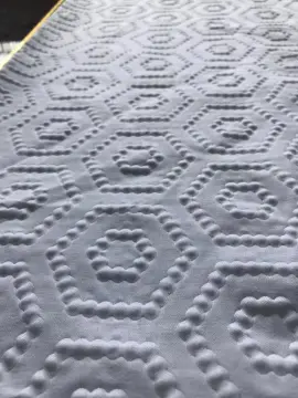 Polyester white bubble 3d emboss fabric
