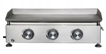 3 Buner Stainless Steel Table Top Gas Griddle
