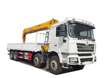 50T diesel cargo truck mounted 12T XCMG crane