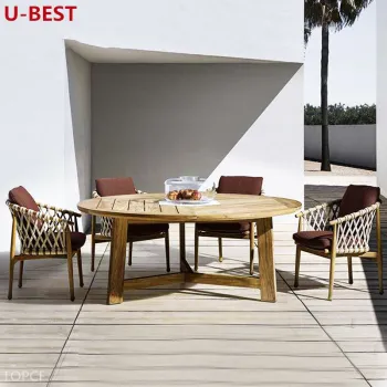 Luxury Rattan Outdoor Dining Set for Patio and Garden