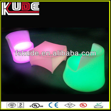 Multi-color illuminated led furniture led tea table and led chair