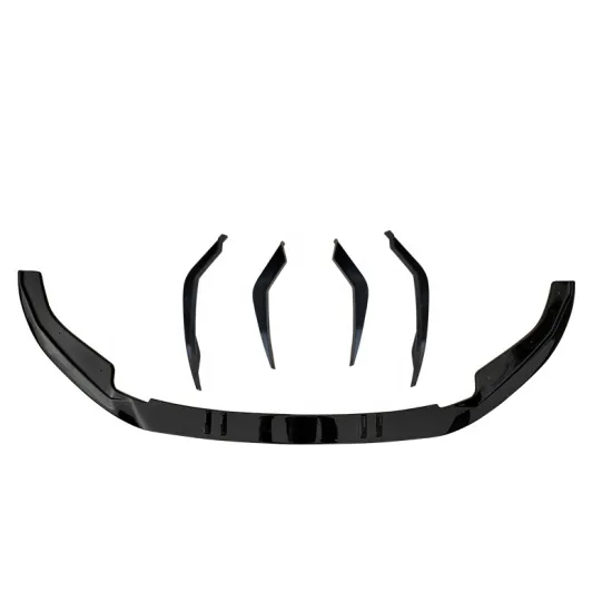 High-Quality ABS RS7 Black Bumper Lip Diffuser for Audi A7 2009-2018