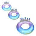 PVC Crown Sequin Adult Swim Ring Inflatable Pool