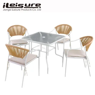 Rope Woven Outdoor Dining Chair for Patio and Garden Furniture