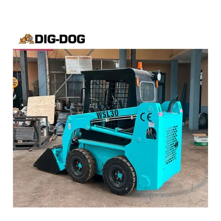 Factory Price Small Bulldozer Attachments Mini Track Skidsteer Wheel Skid Steer Loader with Forest Mulcher
