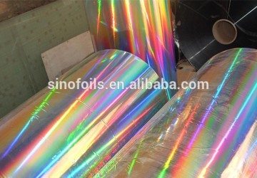 Holographic Transparent Foil for Paper Package