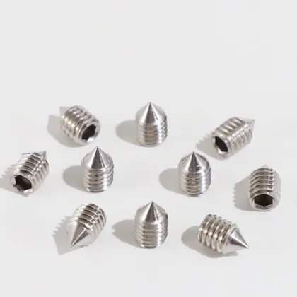 High Quality 304 Stainless Steel Hexagon Socket Cone Point Screws