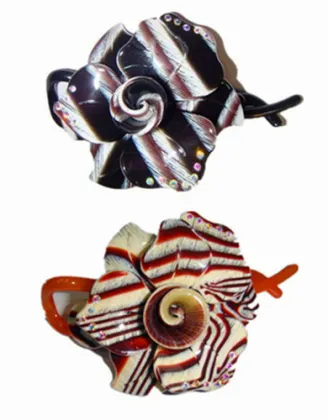 Celluloid hairpin jewelry sheet