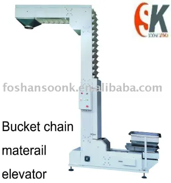 Z Type bucket chain material elevator for packing machinery
