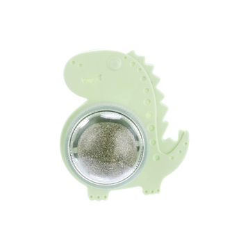 Smart Dinosaur-Shaped Catnip Toy with Rotating Pet Ball for Cats Teeth Cleaning