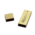 Hadiah bisnis paduan seng Gold plating USB Shell with Logo