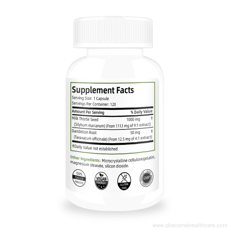 milk thistle detox Health Support liver detox capsule