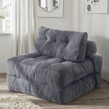 Klappsofa Bett: Cabrio -Schläfer mit Kissen und Rückenstütze