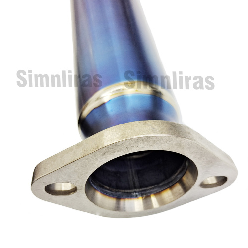 Single Out Burnt Blue Titanium /Edelstless-Achse-Rückenschalldrüse-Auspuff für Subaru WRX & STI 15-21