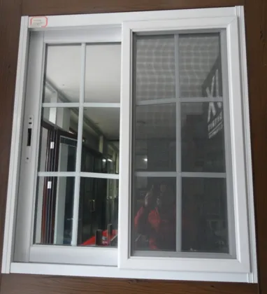North American Latest Design Grill PVC Sliding Window