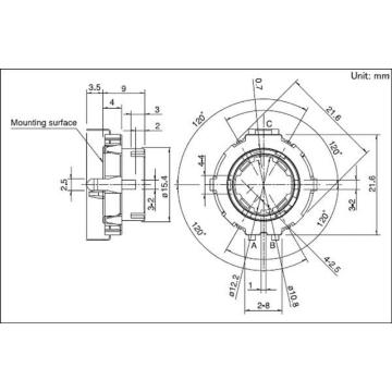 Thiết bị Trục rỗng với 18 vị trí