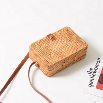 Summer beach straw bag handmade women handbag crossbody single shoulder rattan fashion trend bag lady bohemian