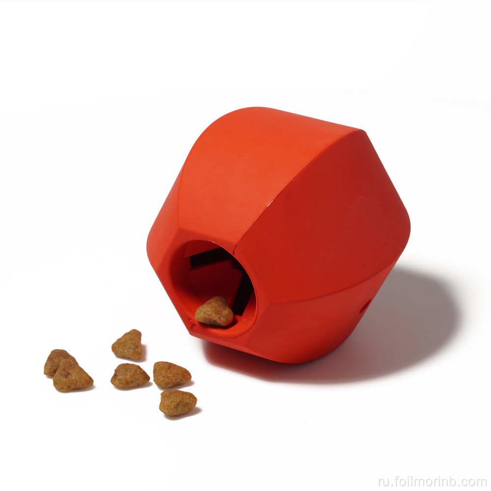 Индивидуальная шестиугольная глянцевая игрушка для кормления домашних животных