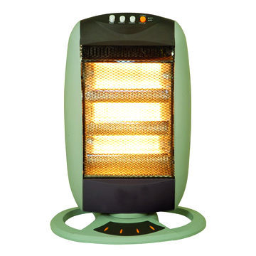 Halogen Heaters with 3 Heat Settings of 400/800/1200W and Safety Tip-over Switch