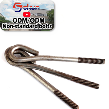 Custom Factory Supply: J/L/7 Type Hook Bolt, Metric Anchor Bolts, and Special Foundation Bolts for Custom Bolt Sets