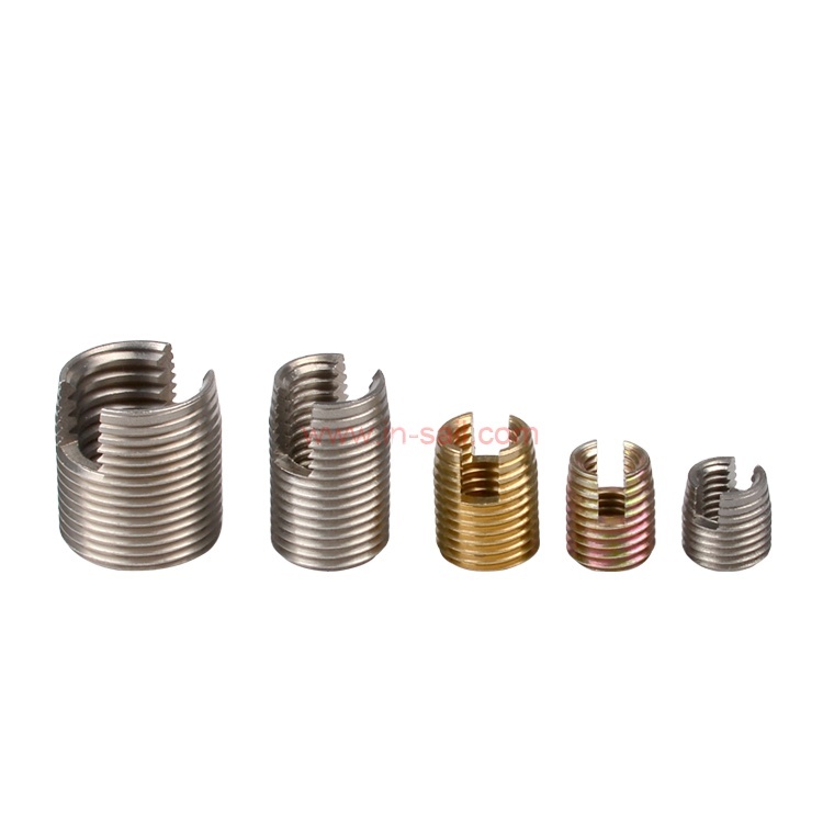 Uxcell Zinc & Nickel Plated Brass Self Tapping Threaded Insert Nuts Type 302 with UNC 8-32 4-40 1/4-20 5/16-18 GB Standard