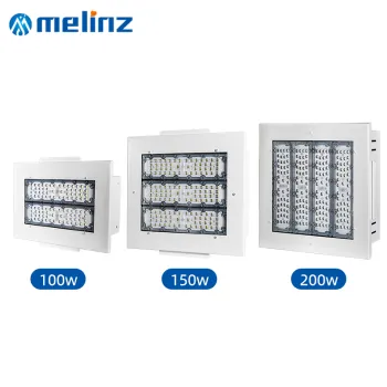 Wholesale IP65 Waterproof Aluminum LED Canopy Lights 100W 150W 200W Recessed Mounted