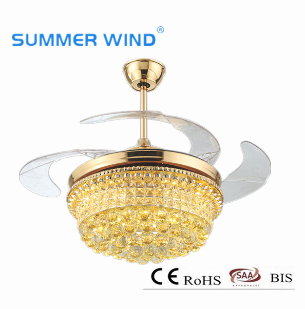 High quality best invisible blade ceiling fan light