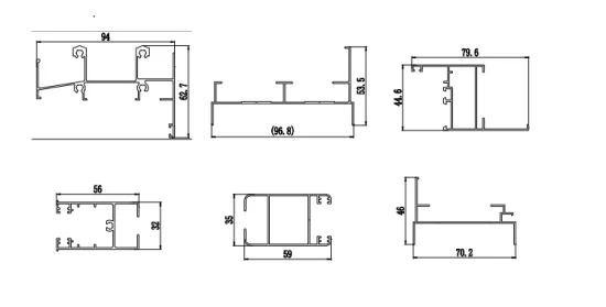Côte d'Ivoire Series Thermal Break Sliding Window & Door Aluminum Profiles