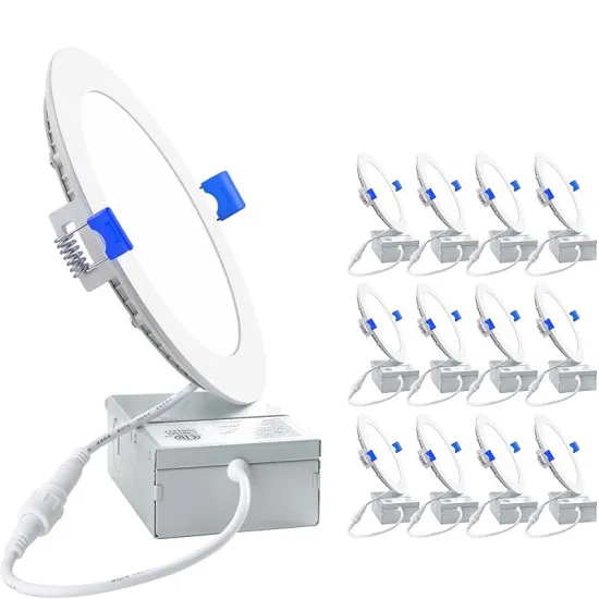 4 Inch 6 Inch Ultra-Thin LED Recessed Ceiling Light - 4000K Cool White 12W Dimmable Downlight with Junction Box