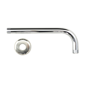 Stainless Steel 304 12" Wall-Mounted Head Shower Rod, 30cm (24cm+9cm)