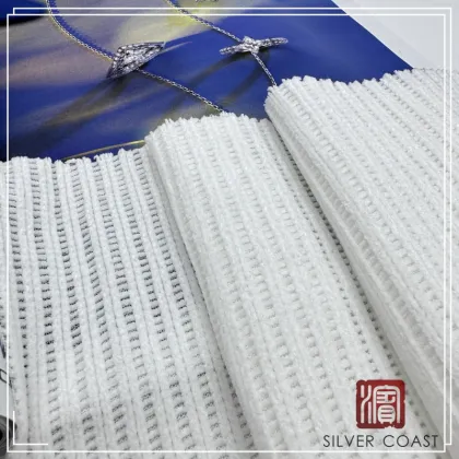 Solid Color 100% Polyester Chenille Rib P/D Fabric
