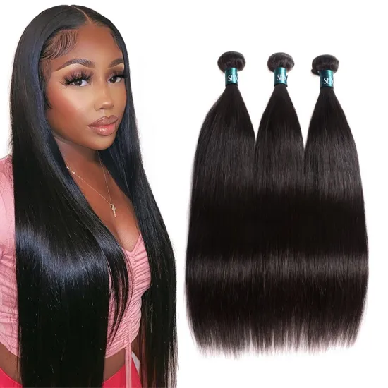 Grade 10A Raw Virgin Human Straight Hair Weave Cuticle Aligned Wholesale Virgin Brazilian Human Hair Bundles Extension Vendor
