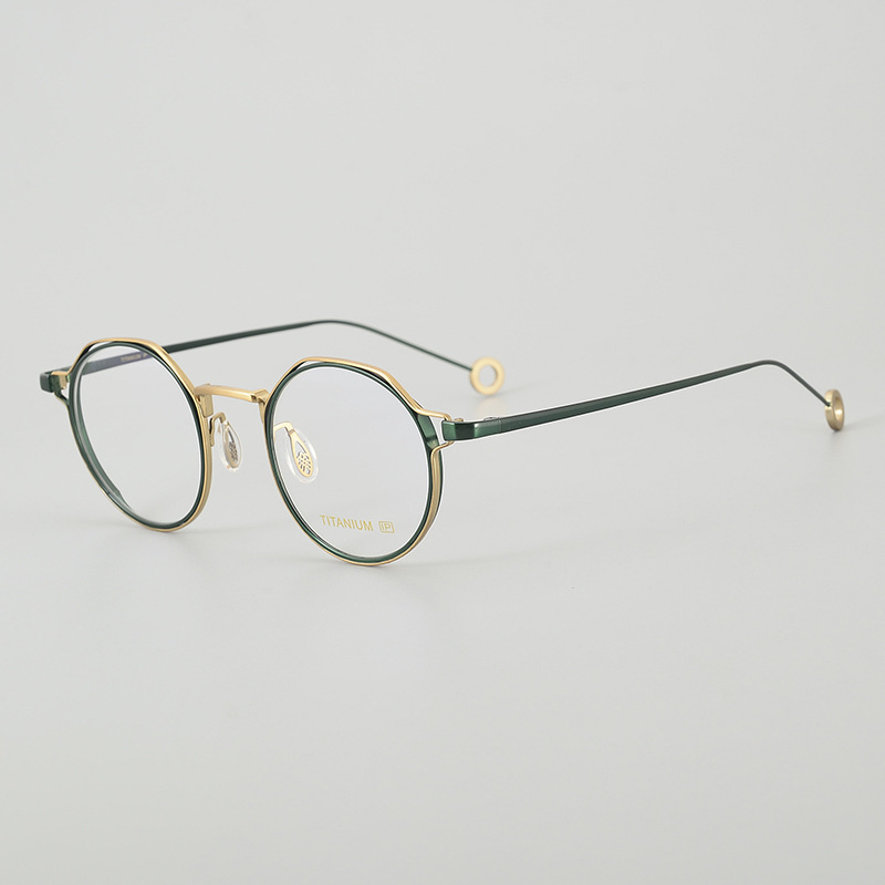 Oval Titanium Eyeglass Frames