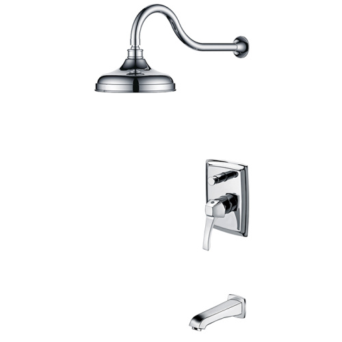 Gold Brass Rainfall Shower Faucet Set