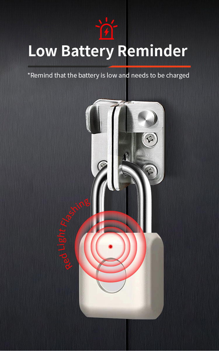smart Fingerprint pad lock