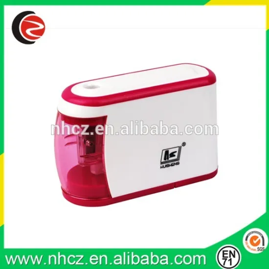 White and Pink Pencil Sharpener Electric and Battery