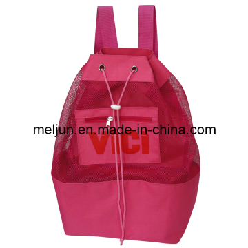 Red Mesh Swimming Backpack (MJB-13012)