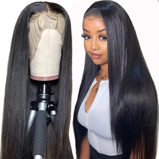 Wholesale Fast Shipping Transparent Frontal High Density 13*4 13*6 Brazilian Human Virgin Hair Lace Front Wigs