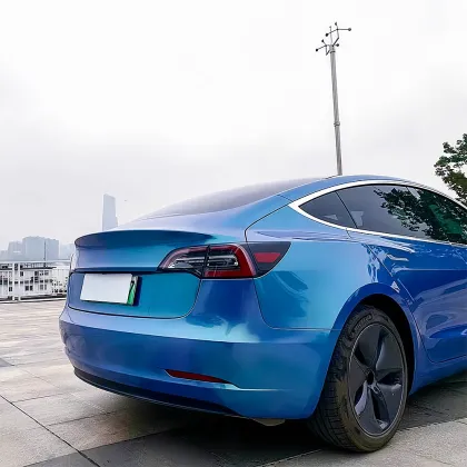 Magic Peacock Green Car Wrap