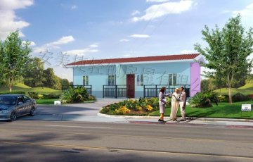 light steel luxurious prefab house