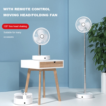 Telescopic Desk Top Battery Ceiling Foldable Rechargeable Fan with Remote Control