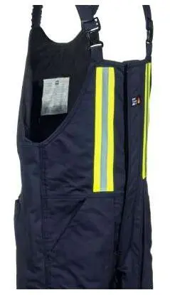 Men`s Navy FR Falher Bib Pants Overalls