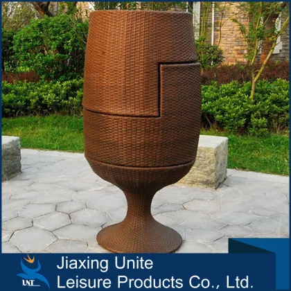 Aluminum+rattan bullet shape furniture/hd designs outdoor furniture