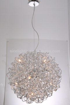high quality hanging aluminum wire chandelier decoration pendant light
