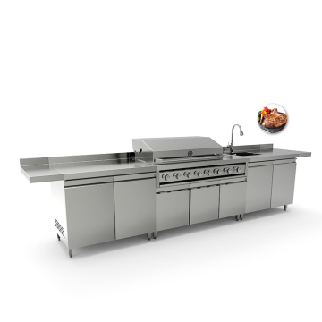 Custom Low Price Outdoor Kitchen Barbecue Grills Rotisserie Bbq Grill New Kitchen Cabinet